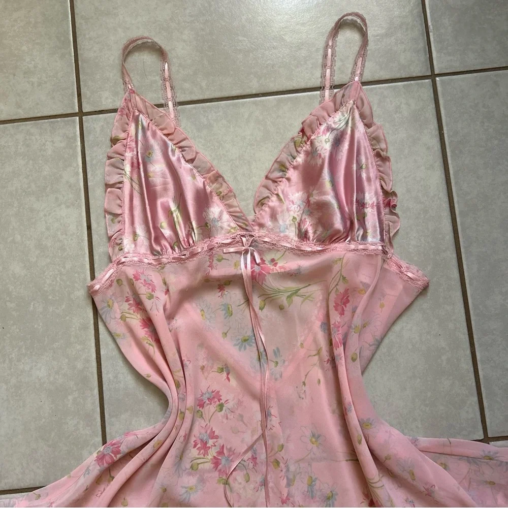 Victoria's Secret fairy's garden sheer babydoll slip dress - Picture 4 of 9